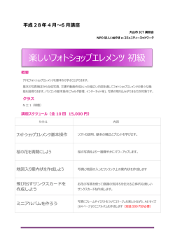 楽しいフォトショップエレメンツ 初級 - いぬやまeーコミュニティーネットワーク