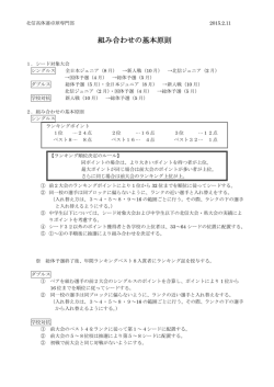 組み合わせの基本原則