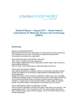 Radian6 Report