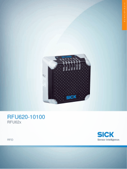 RFU62x RFU620-10100, オンラインデータシート