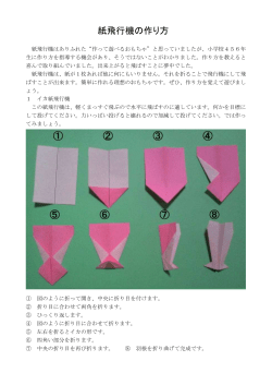 紙飛行機の作り方