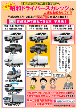 詳しくはこちら - 昭和ドライバーズカレッジ