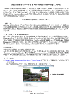 英語の自習をサポートする KIT の英語 e-learning