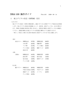 DSA-100 操作ガイド （Ver