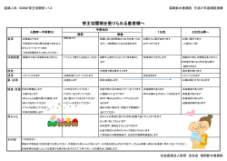 帝王切開術を受けられる患者様へ