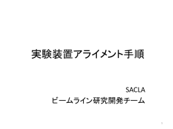 アライメント手順