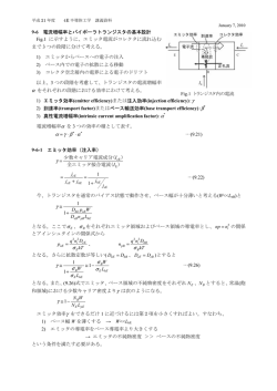 9-6 電流増幅率とバイポーラトランジスタの基本設計