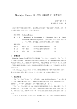 法的枠組の欠落およびその帰結