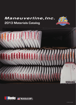 2013 Materials Catalog