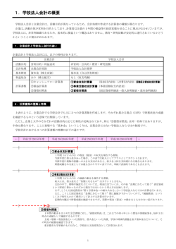 1．学校法人会計の概要