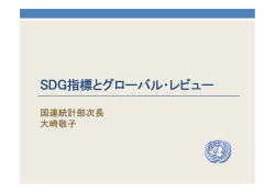 SDG指標とグローバル・レビュー