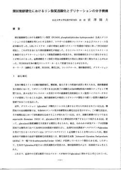 粥状動脈硬化におけるリン指質遇酸化とグリケーションの分子機構 - J-milk
