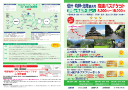 三つ星ルート新宿きっぷ・三つ星アルプスフリーきっぷ