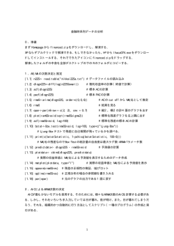 時系列分析講習