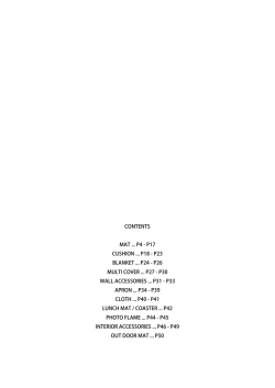 P26 MULTI COVER P27 - P30 WALL ACCESSORIES P31