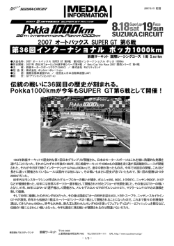 第36回インターナショナル ポッカ1000km