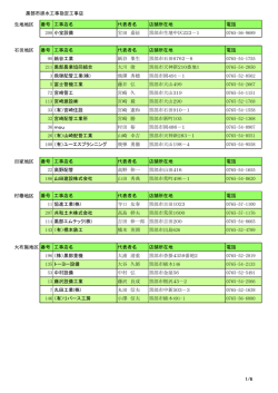 黒部市排水設備指定工事店