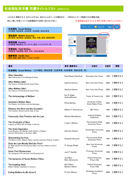洋書 タイトルリスト
