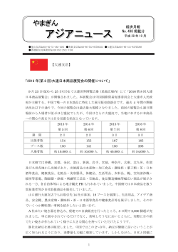 2016 年(第8 回)大連日本商品展覧会の開催に