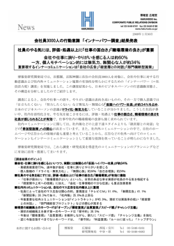社員のやる気には、評価・処遇以上に「仕事の面白さ」「職場環境の良さ