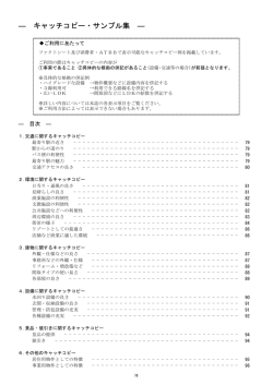 ― キャッチコピー・サンプル集 ―