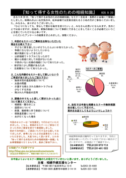 『知って得する女性のための相続知識』 H20.9.20