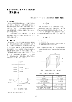 雷と接地 - JWPA 一般社団法人日本風力発電協会
