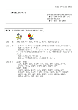 ごみの出し方