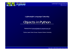 Python - Lightweight Language of Things