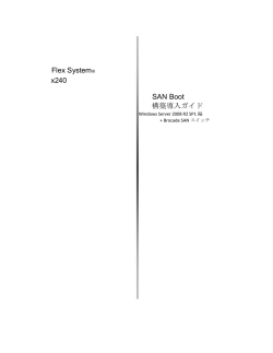 Flex System&reg; x240 SAN Boot 構築導入ガイド