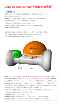Drugs for Osteoporosis（骨粗鬆症治療薬）