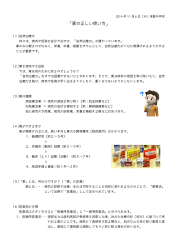 「薬の正しい使い方」