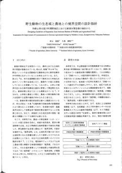 和歌山県古座川町潤野地区における獣害対策改善の検討から