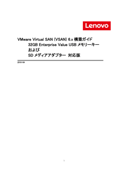 VMware Virtual SAN (VSAN) 6.x 構築ガイド 32GB Enterprise Value