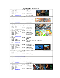 1 Imagimax Co.,Ltd. 取扱分野 3Dアニメーション イマジマックス社