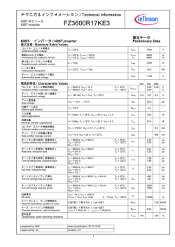 FZ3600R17KE3 Data Sheet