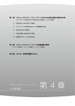 セクシュアル・マイノリティの労働問題