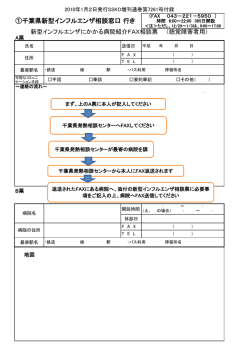 ①千葉県新型インフルエンザ相談窓口 行き