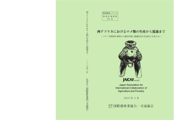 西アフリカにおけるマメ類の生産から流通まで