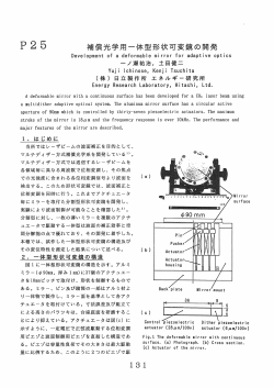 P 2 5 補償光学用一体型形状可変鏡の開発