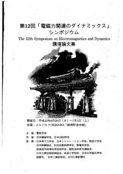 第12回「電磁力関連のダイナミクス」シンポジウム講演論文集 p.419～p