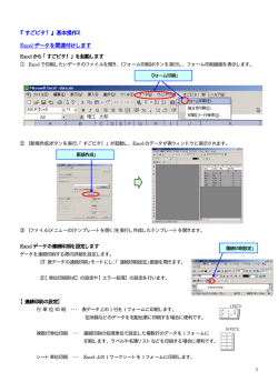 『すごピタ！』基本操作2 Excel データを関連付けします