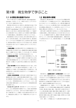 第1章 微生物学で学ぶこと