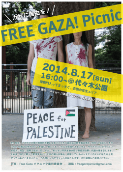 FREE GAZA! Picnic