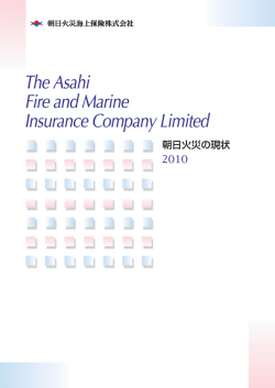 2010年度版 - 朝日火災海上保険株式会社