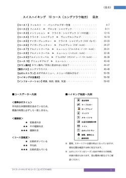 スイスハイキング 10 コース（ユングフラウ地方） 目次