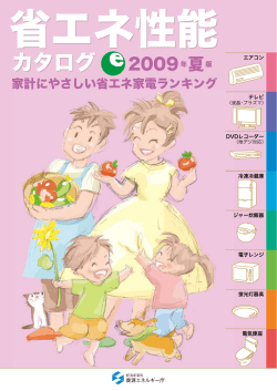 2009年夏版 家計にやさしい省エネ家電ランキング