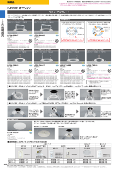 L E D 照明器具 E-CORE オプション - 株式会社 S-TEKT