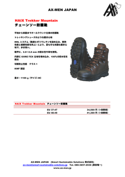 AX-MEN JAPAN! HAIX Trekker Mountain チェーンソー防護靴