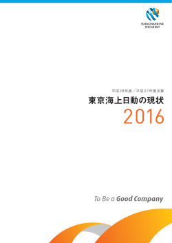 東京海上日動の現状2016(全ページ)